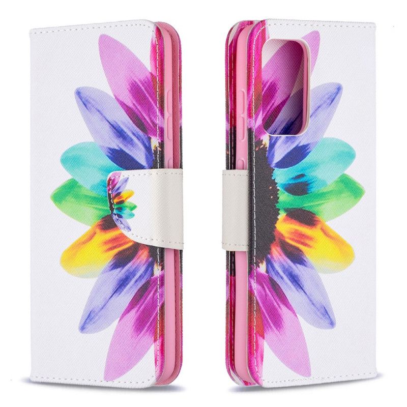 Étui Housse Samsung Galaxy A52 4g / A52 5g Fleur Aquarelle