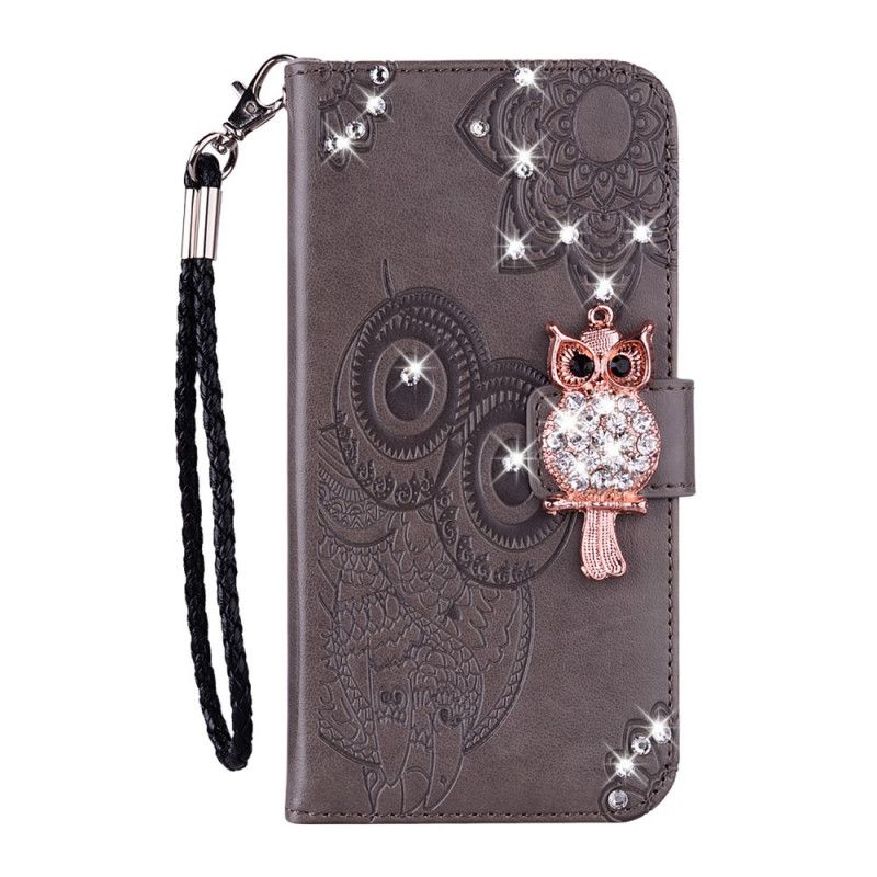 Housse Samsung Galaxy A52 4g / A52 5g Hibou Mandala Et Breloque