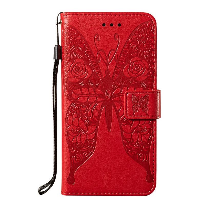 Étui Housse Samsung Galaxy A52 4g / A52 5g Papillon Motif De Fleurs