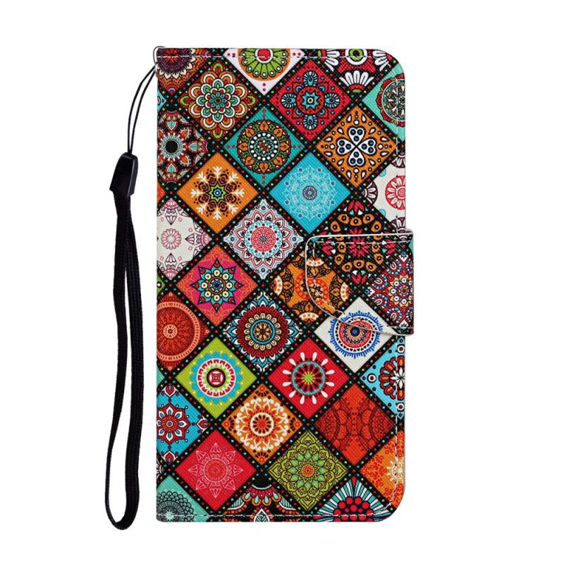 Housse Samsung Galaxy A52 4g / A52 5g Patchwork Mandalas Avec Lanière