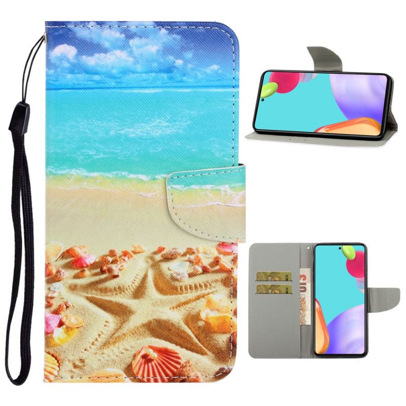 Housse Samsung Galaxy A52 4g / A52 5g Plage À Lanière