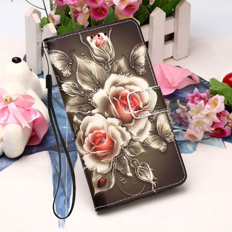 Housse Samsung Galaxy A52 4g / A52 5g Roses Dorées