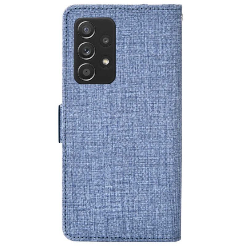 Housse Samsung Galaxy A53 5G Jeans avec Porte-Cartes Rotatif