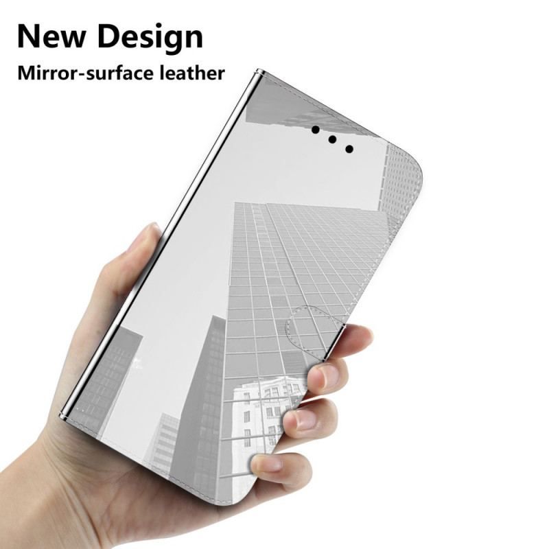 Housse Samsung Galaxy A53 5G Simili Cuir Couverture Miroir