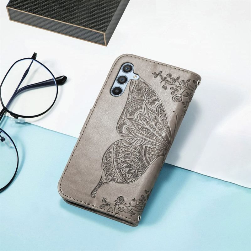 Housse Samsung Galaxy A54 5G Papillon Baroque