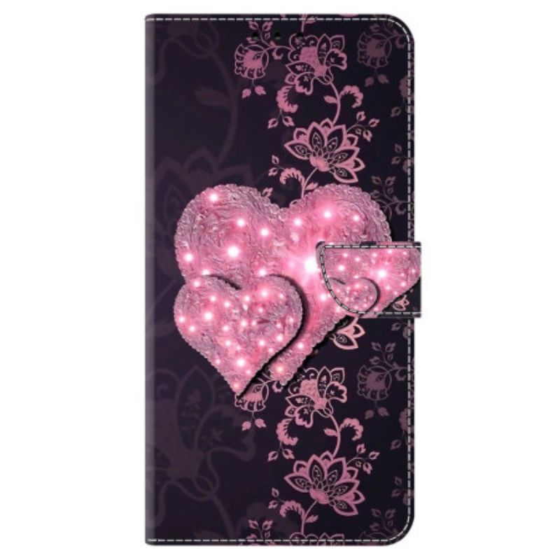 Housse Samsung Galaxy A55 5G Coeurs de Dentelle