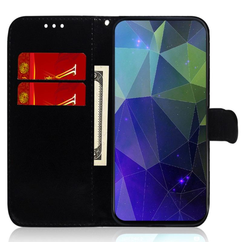 Housse Samsung Galaxy A55 5G Effet Miroir et Lanière