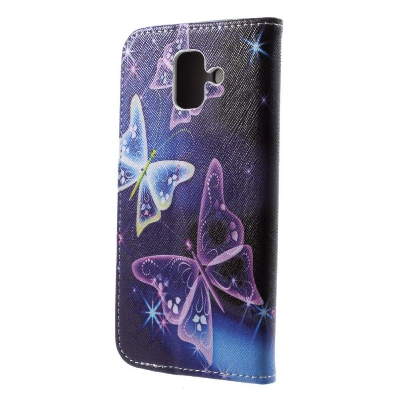 Étui Housse Samsung Galaxy A6 Butterflies