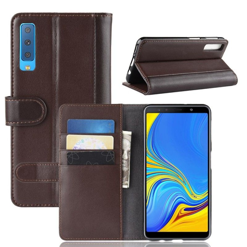 Housse Samsung Galaxy A7 Cuir Fendu