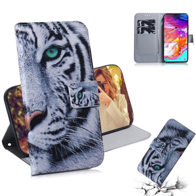 Housse Samsung Galaxy A70 Face De Tigre