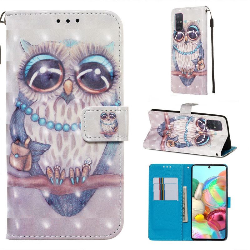 Housse Samsung Galaxy A71 Miss Hibou