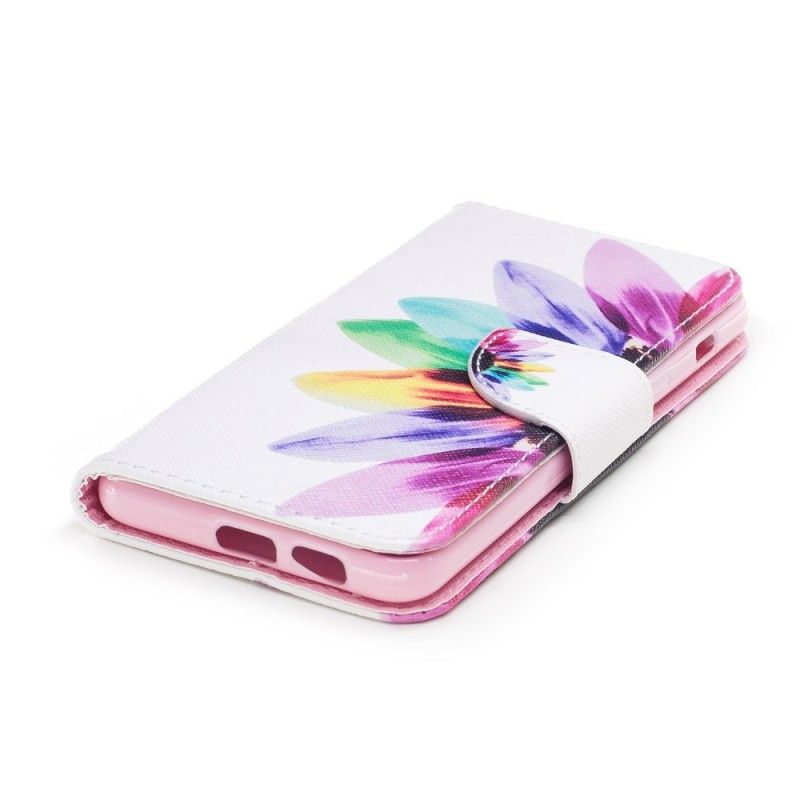 Housse Samsung Galaxy A8 2018 Fleur Aquarelle