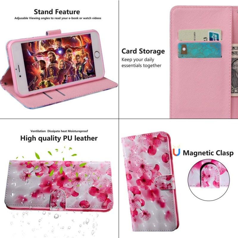 Housse Samsung Galaxy A90 / A80 Fleurs Roses