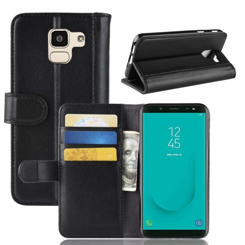 Housse Samsung Galaxy J6 Cuir Fendu