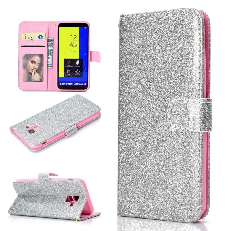 Housse Samsung Galaxy J6 Paillettes