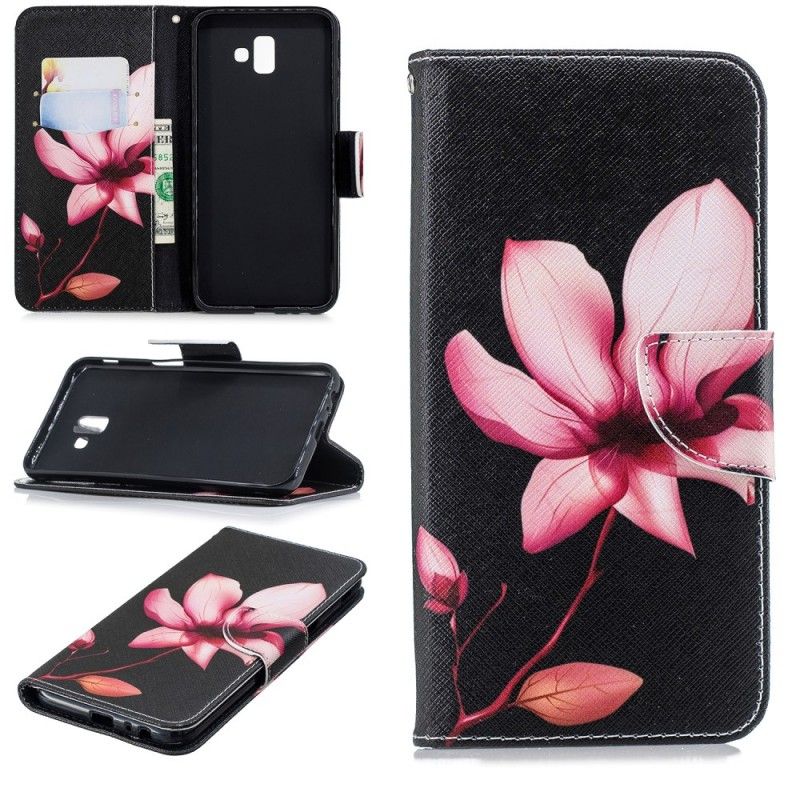 Housse Samsung Galaxy J6 Plus Fleur Rose