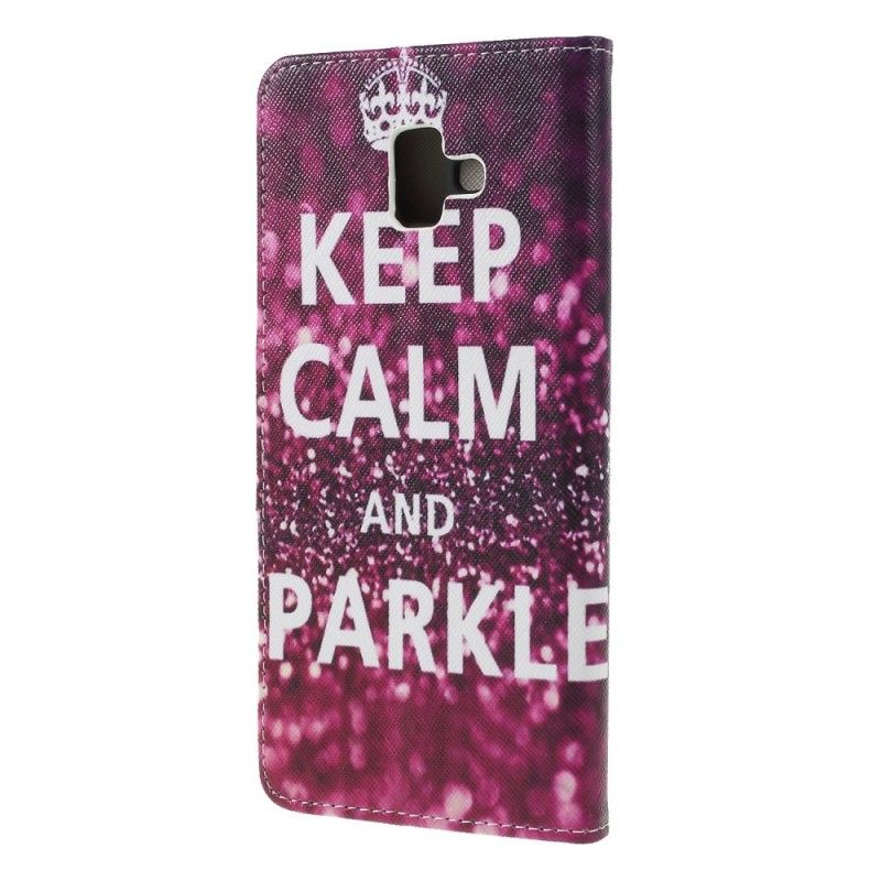 Housse Samsung Galaxy J6 Plus Keep Calm And Sparkle