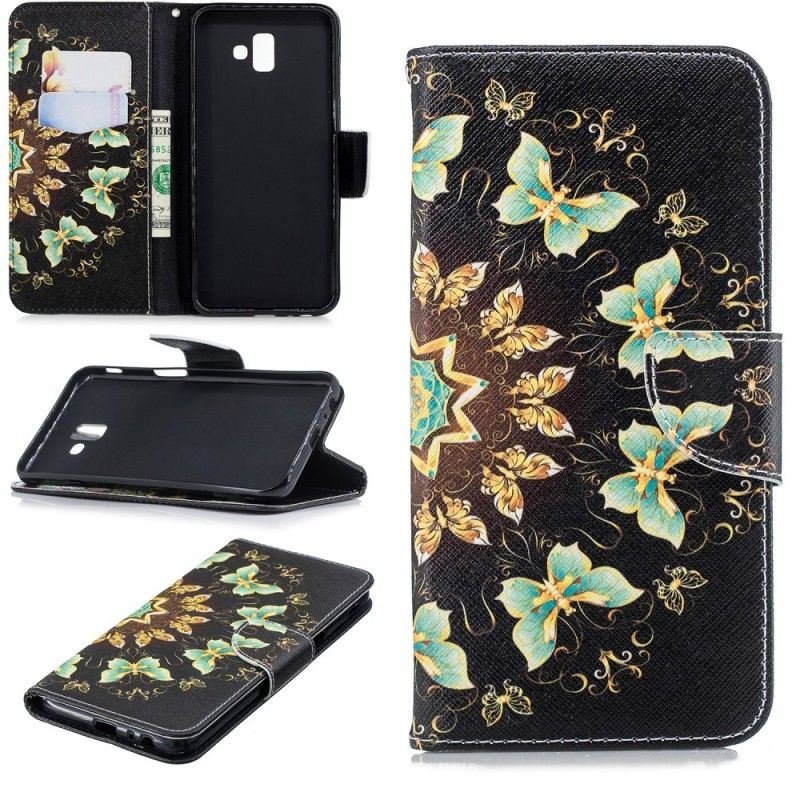 Housse Samsung Galaxy J6 Plus Mandala Papillons