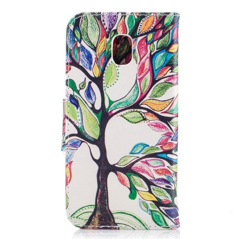 Housse Samsung Galaxy J7 2017 Arbre Coloré