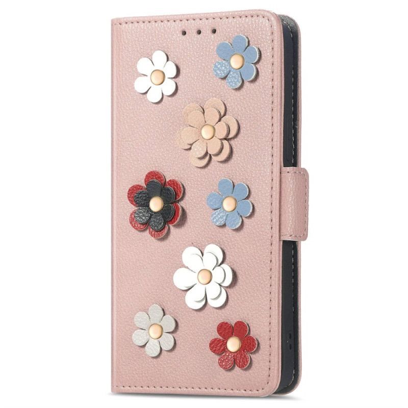 Housse Samsung Galaxy M13 Fleurs 3D