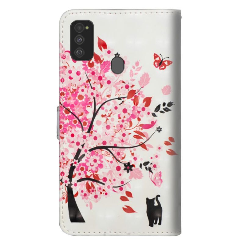 Housse Samsung Galaxy M21 Arbre Rose