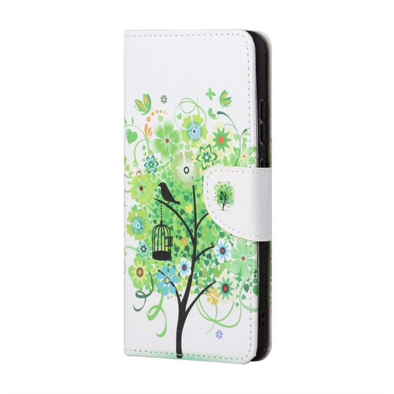 Housse Samsung Galaxy M23 5G Arbre aux Feuilles Vertes