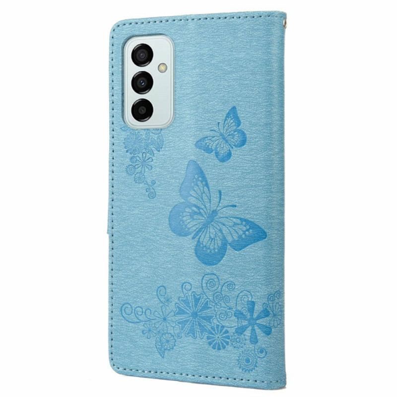 Housse Samsung Galaxy M23 5G Papillons à Lanière