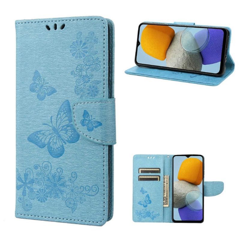 Housse Samsung Galaxy M23 5G Papillons à Lanière