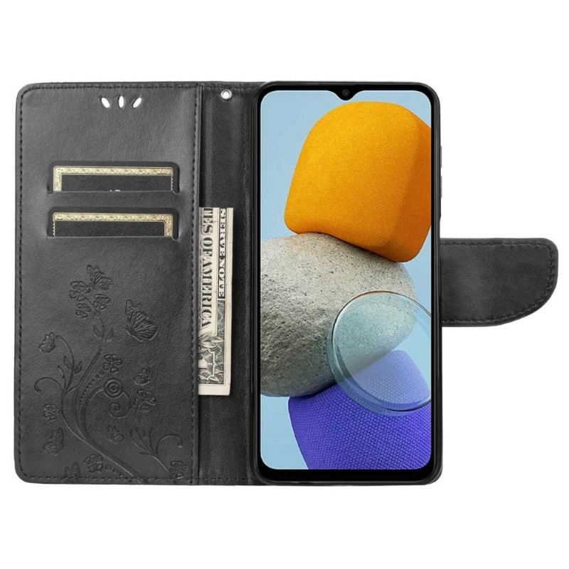 Housse Samsung Galaxy M23 5G Papillons et Fleurs