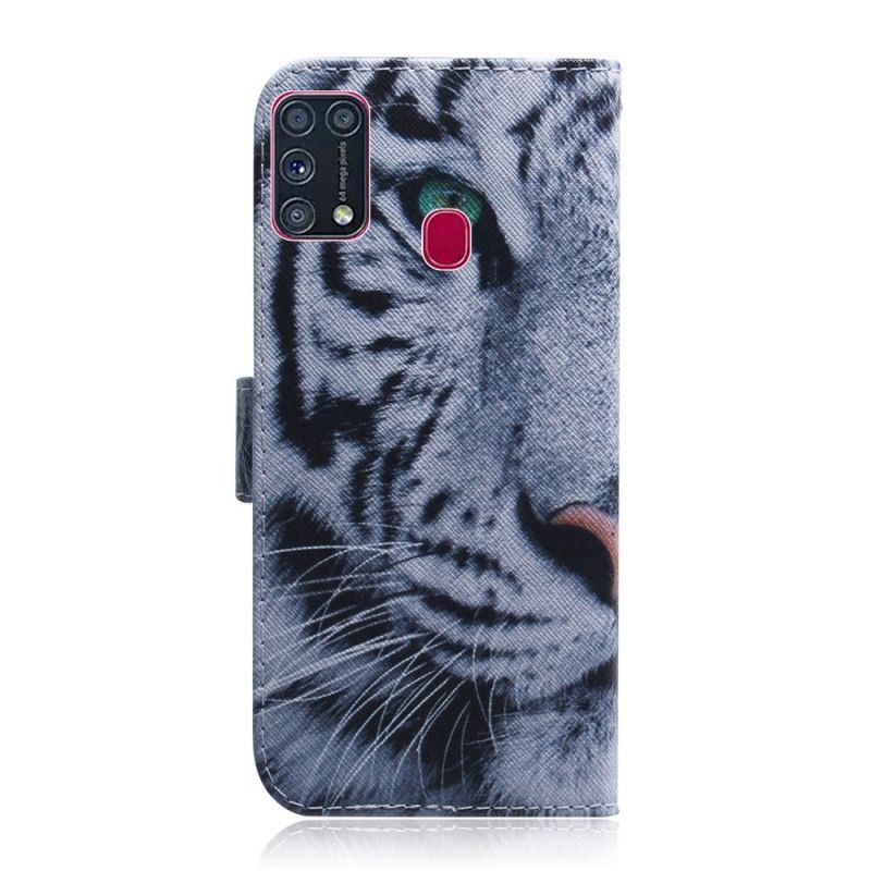 Housse Samsung Galaxy M31 Face De Tigre