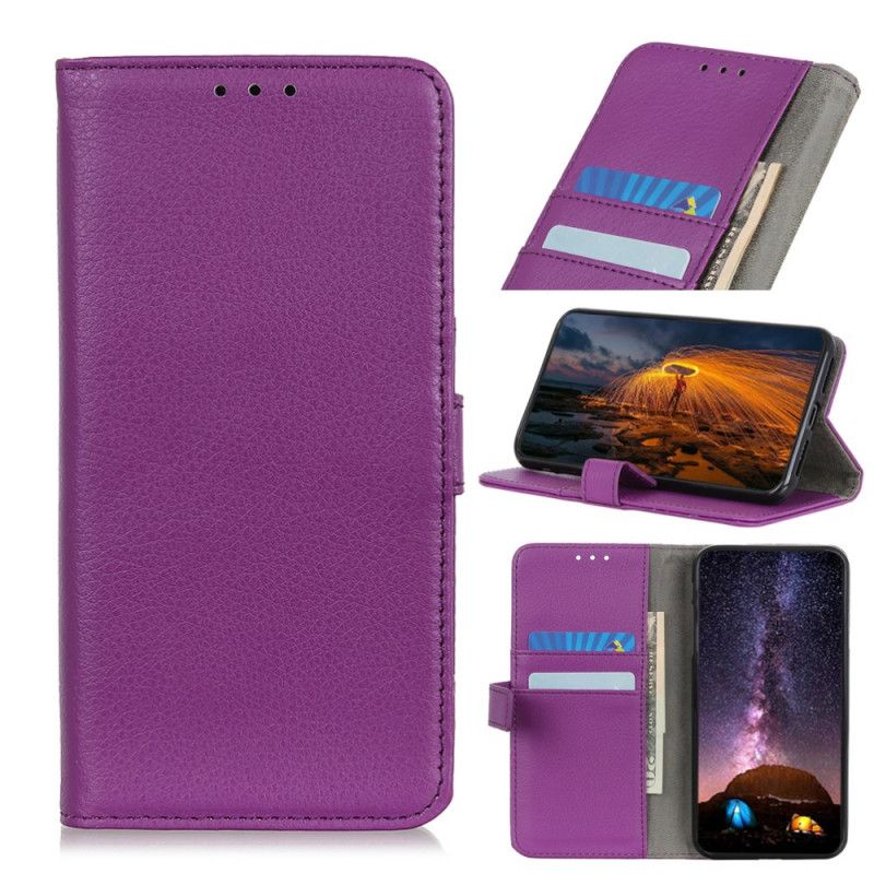 Housse Samsung Galaxy M32 Simili Cuir Litchi Premium