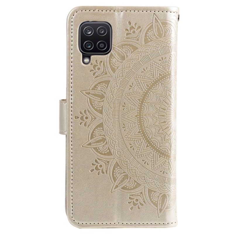 Housse Samsung Galaxy M33 5G Mandala Soleil à Lanière