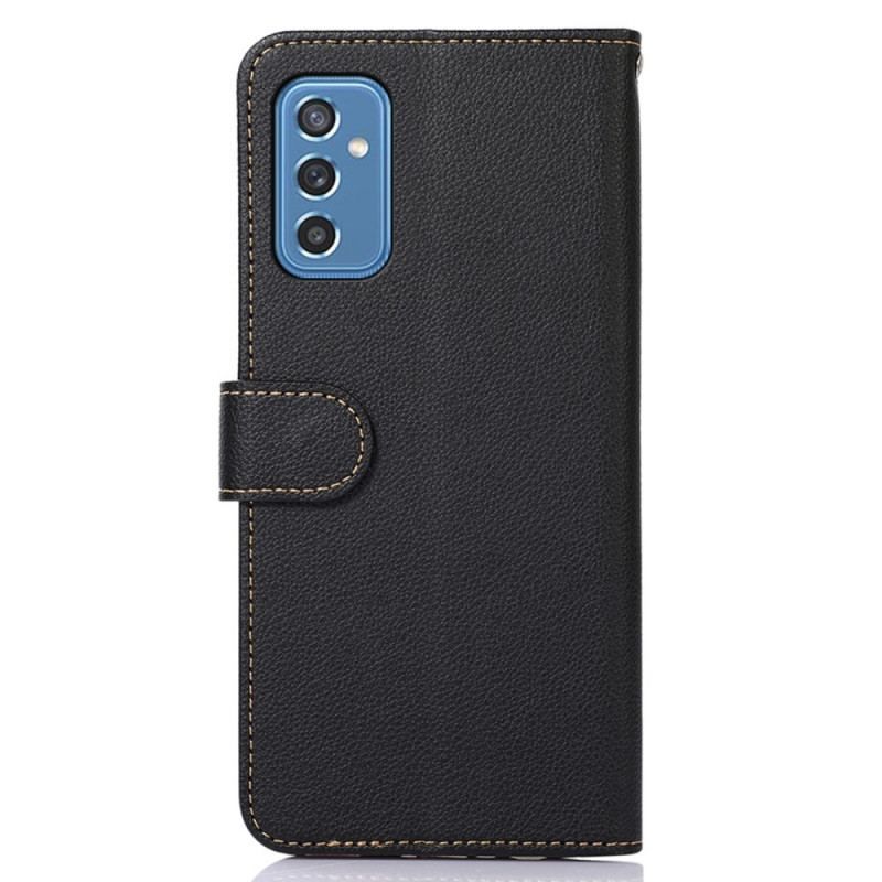 Housse Samsung Galaxy M52 5G Style Litchi RFID KHAZNEH