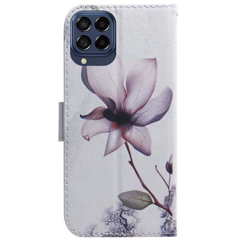 Housse Samsung Galaxy M53 5G Fleur Rose