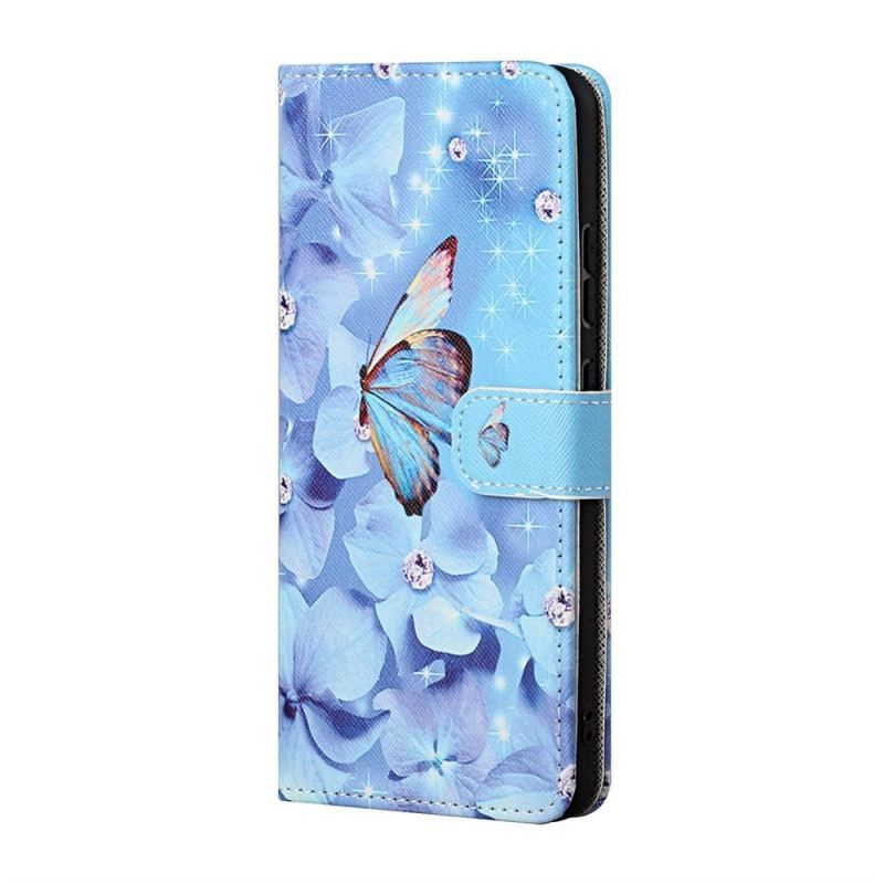 Housse Samsung Galaxy M53 5G Papillons à Lanière