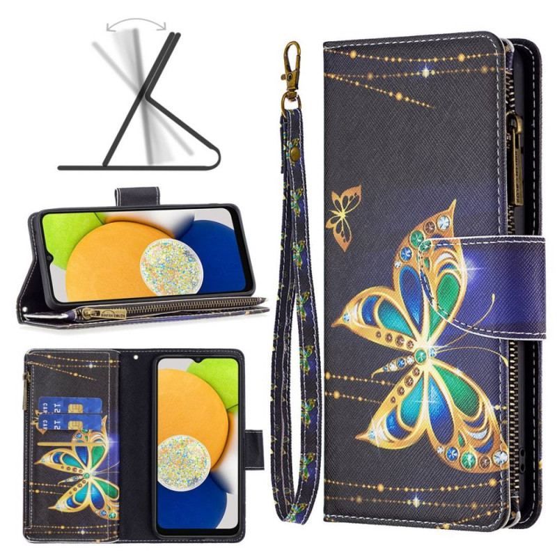 Housse Samsung Galaxy M53 5G Portefeuille Papillons