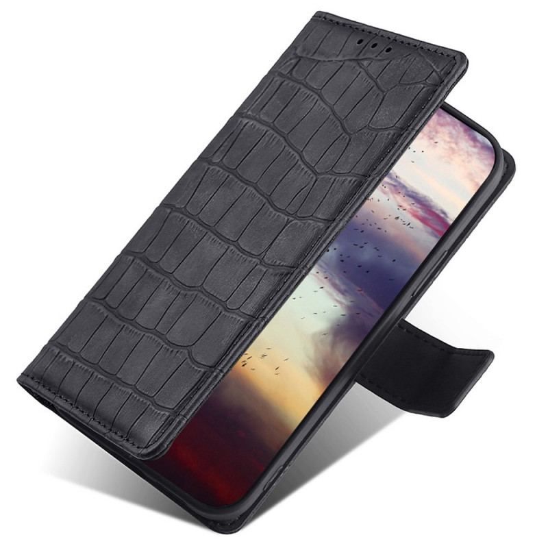 Housse Samsung Galaxy M53 5G Style Peau de Crocodile