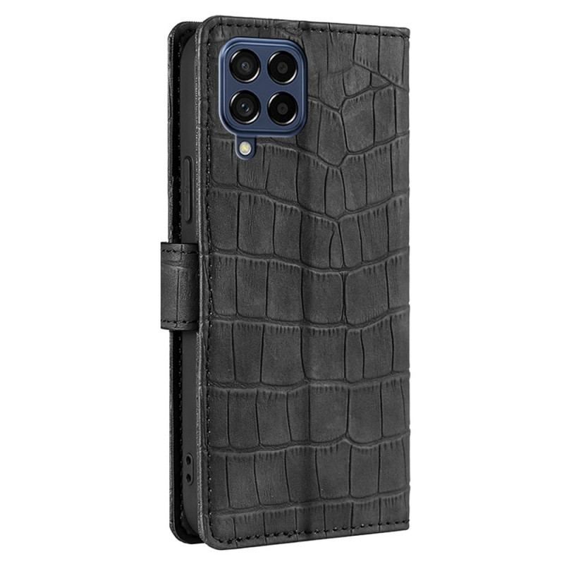 Housse Samsung Galaxy M53 5G Style Peau de Crocodile