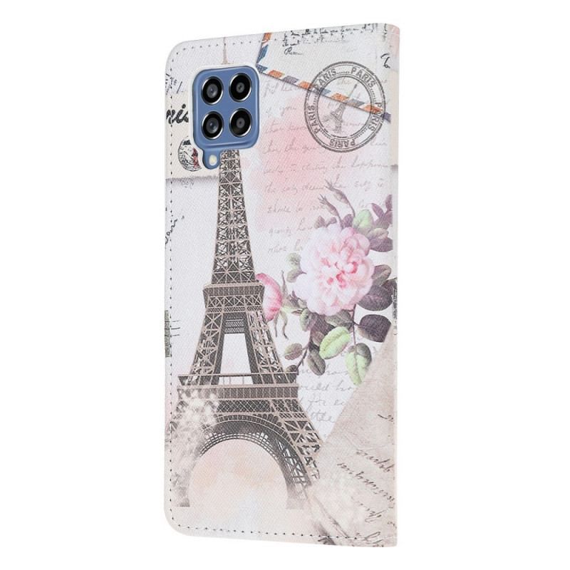 Housse Samsung Galaxy M53 5G Tour Eiffel Vintage