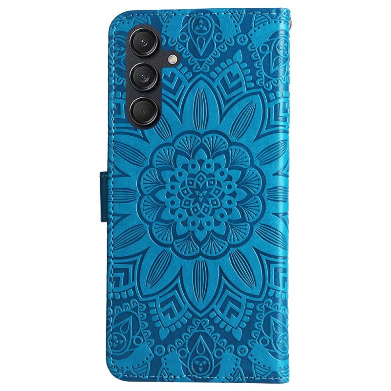 Housse Samsung Galaxy M55 5G Mandala avec Lanière