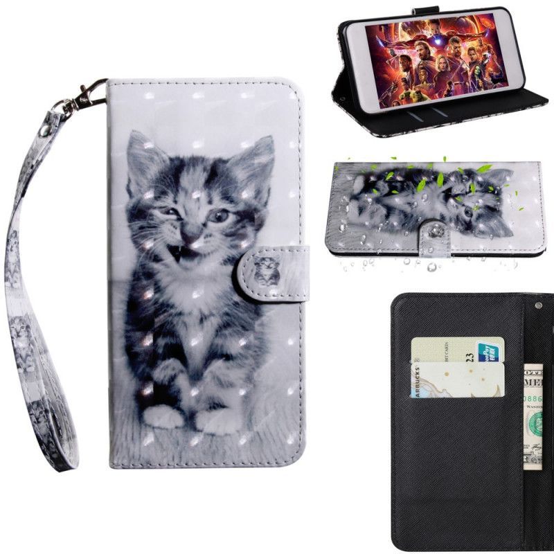 Housse Samsung Galaxy Note 20 Chat Noir Et Blanc