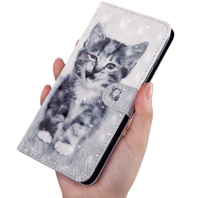 Housse Samsung Galaxy Note 20 Chat Noir Et Blanc