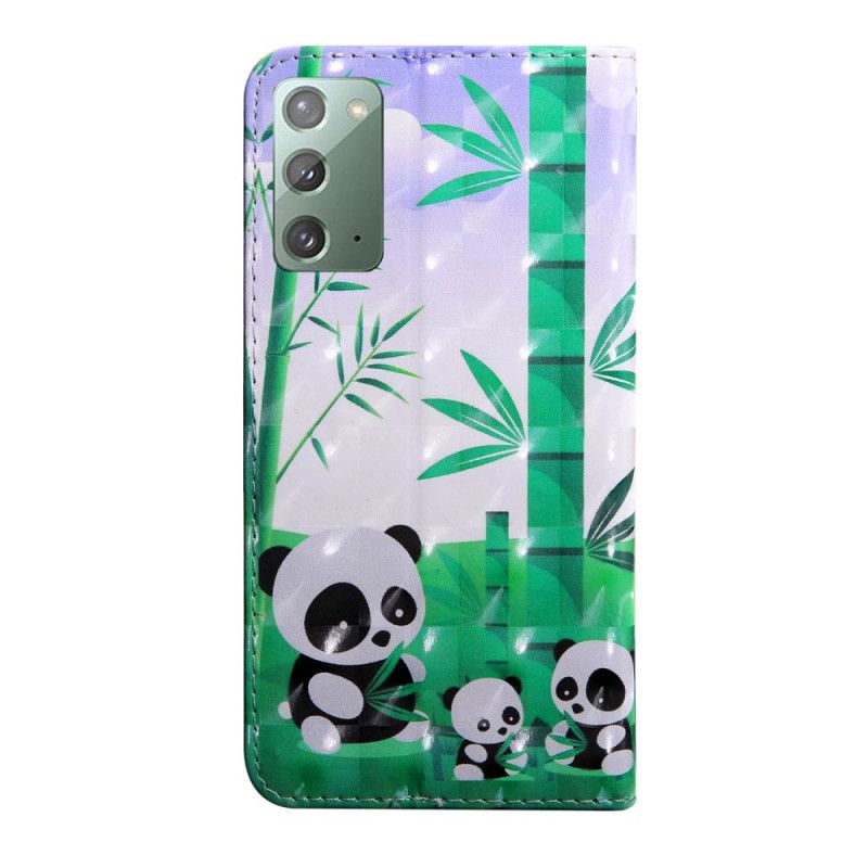 Housse Samsung Galaxy Note 20 Famille De Panda