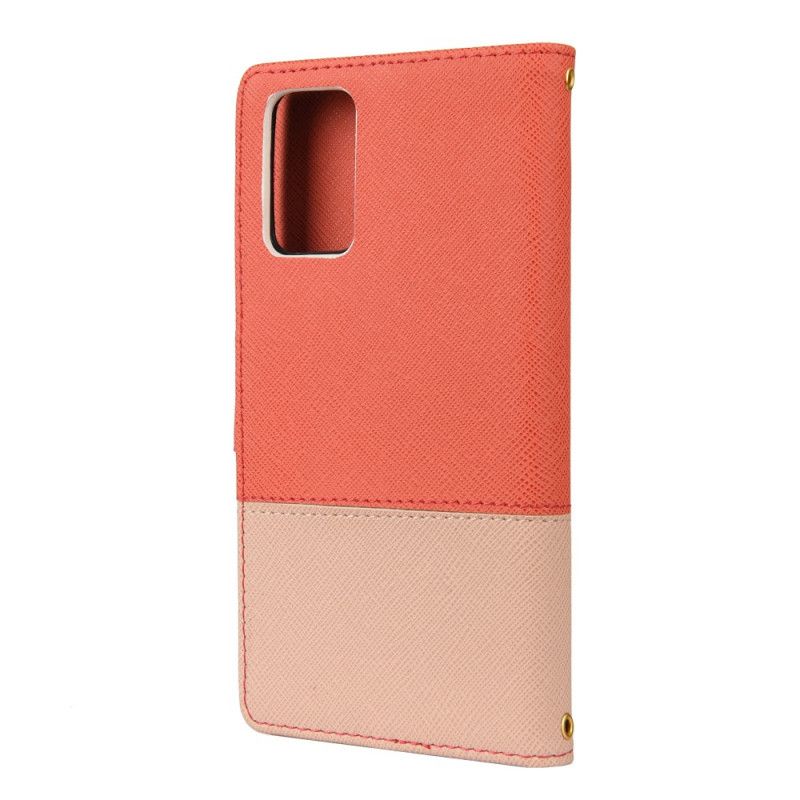 Housse Samsung Galaxy Note 20 Simili Cuir Bicolore