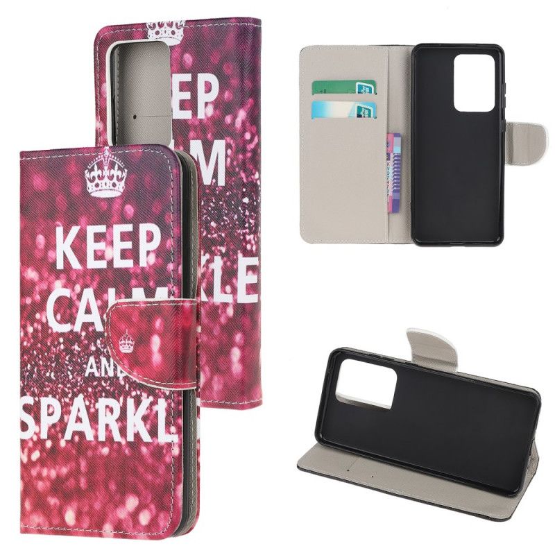 Housse Samsung Galaxy Note 20 Ultra Keep Calm And Sparkle