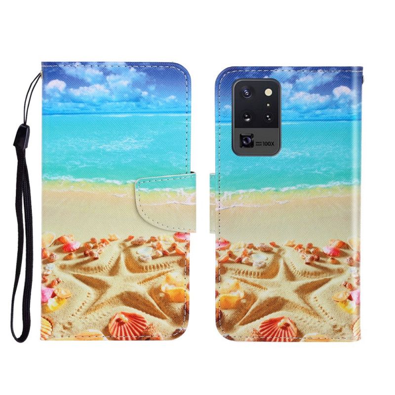 Housse Samsung Galaxy Note 20 Ultra Plage À Lanière