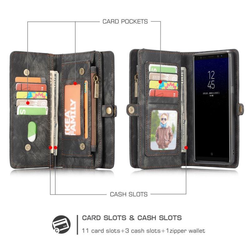 Housse Samsung Galaxy Note 8 Caseme Cuir Vintage