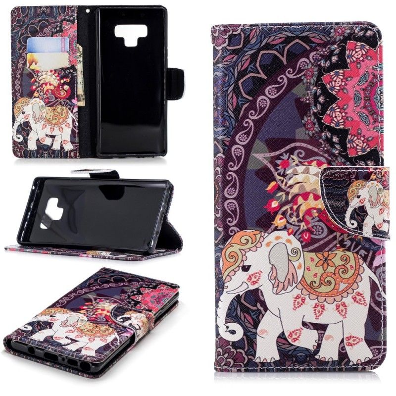 Housse Samsung Galaxy Note 9 Mandala Éléphants Ethniques