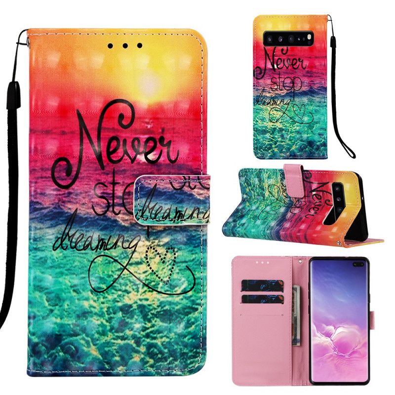 Housse Samsung Galaxy S10 5g Never Stop Dreaming