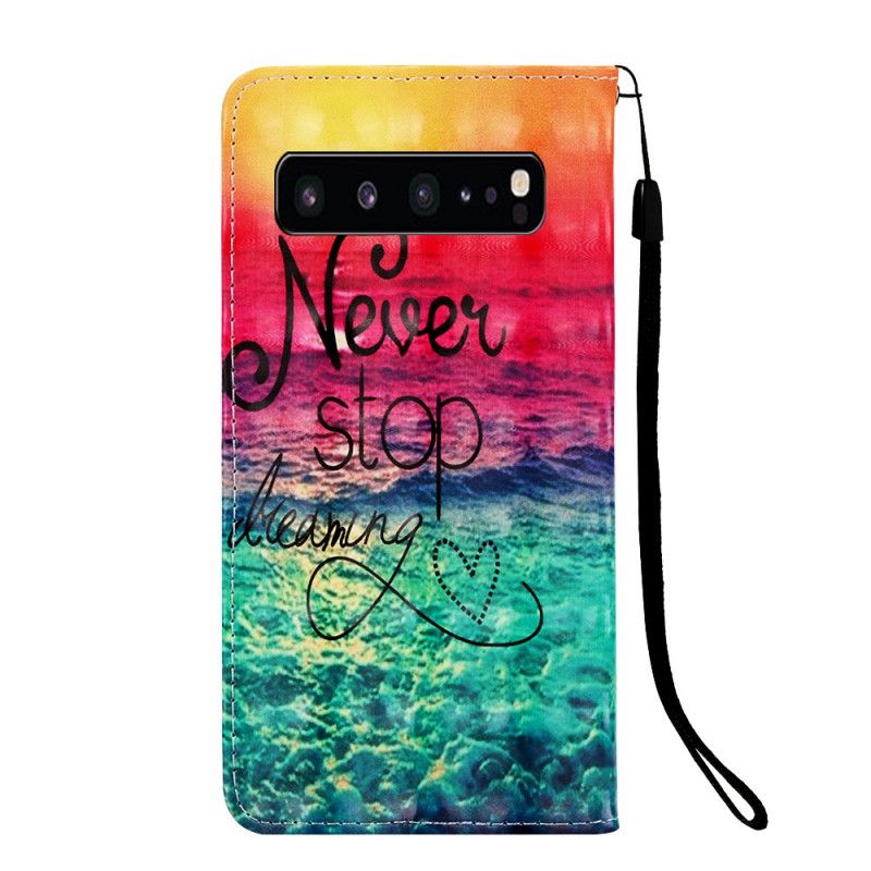 Housse Samsung Galaxy S10 5g Never Stop Dreaming